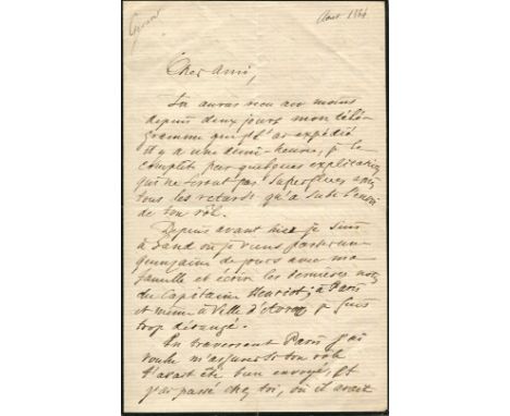 GEVAERT FRANCOIS-AUGUSTE: (1828-1908) Belgian composer and musicologist. A.L.S., Fct. Gevaert, four pages, 8vo, Ghent, 9th Au