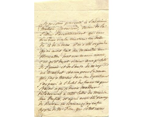 BOUFFLERS STANISLAS DE: (1738-1815) French Statesman and Writer. His mother, Marie Catherine de Beauveau Craon, was the mistr