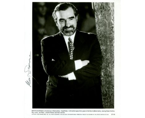 SCORSESE MARTIN: (1942-&nbsp;&nbsp;&nbsp;&nbsp; ) American film director, Academy Award winner. A good signed 8 x 10 photogra