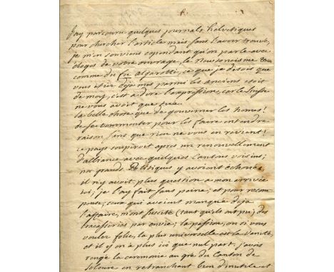 ‘I have made my will and I leave you my Pucelle manuscript,  more complete than the printed version’ VOLTAIRE: (1694-1778) Fr
