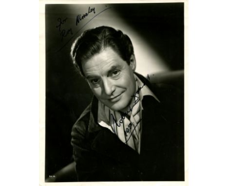 DONAT ROBERT: (1905-1958) English actor, Academy Award winner. A good vintage signed and inscribed 8 x 10 photograph of the a
