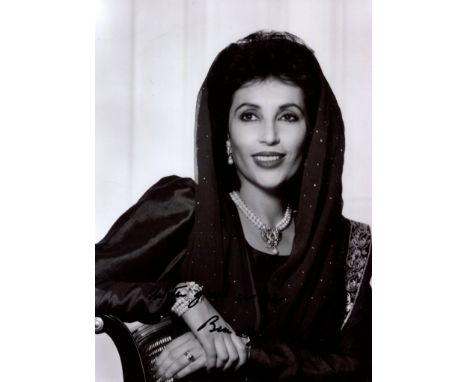 BHUTTO BENAZIR: (1953-2007) Pakistani Politician who served as Prime Minister of Pakistan 1988-90 & 1993-96. Assassinated. Bh