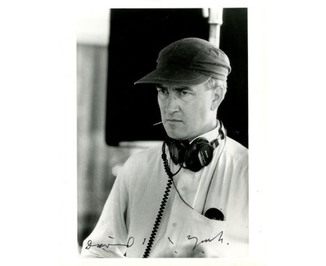 WILD AT HEART: David Lynch (1946-     ) American film director. Signed 8 x 10 photograph of Lynch in a head and shoulders pos