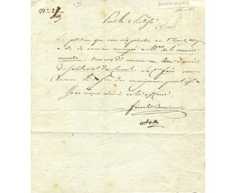 BOURRIENNE LOUIS ANTOINE FAUVELET DE: (1769-1834) French diplomat, remembered for his close relationship with Napoleon Bonapa