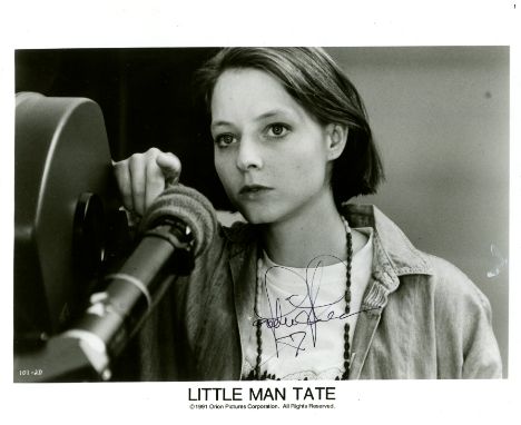 FOSTER JODIE: (1962-&nbsp;&nbsp;&nbsp;&nbsp; ) American actress and film director, Academy Award winner. Signed 10 x 8 photog