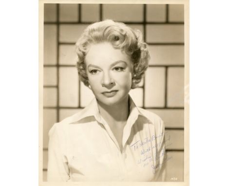 VAN FLEET JO: (1915-1996) American actress, Academy Award winner. Vintage signed and inscribed sepia 8 x 10 photograph of the
