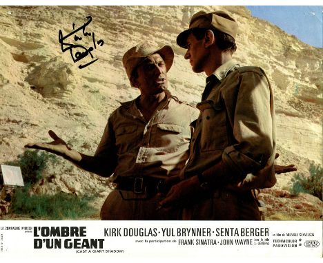 DOUGLAS KIRK: (1916-2020) American actor, the recipient of an Academy Honorary Award. Signed colour 10 x 8 front of house sti