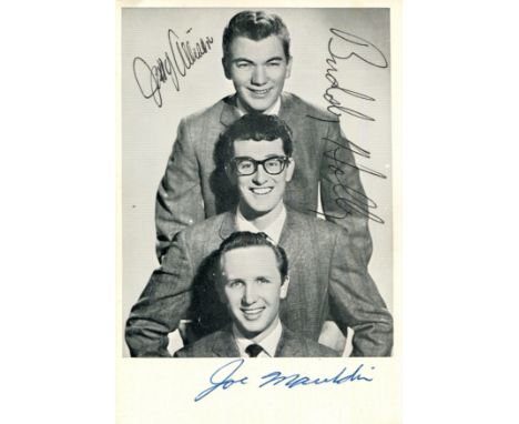 HOLLY BUDDY: (1936-1959) American singer, a central and pioneering figure of mid-1950s rock 'n' roll. An excellent vintage si