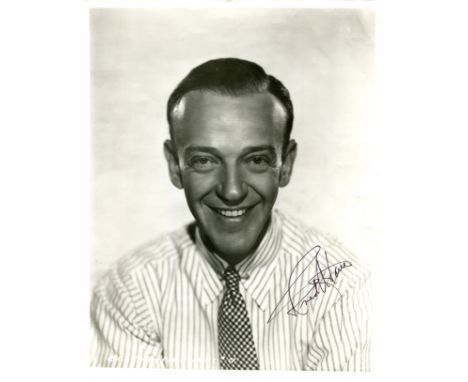 ASTAIRE FRED: (1899-1987) American dancer and actor, Academy Award winner. Signed 8 x 10 photograph of Astaire in a smiling h