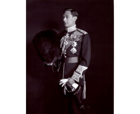 [GEORGE VI]: (1895-1952) King of the United Kingdom 1936-52. An unusual, small group of four vintage 6 x 8.5” (approximately 