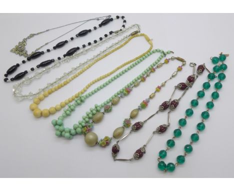 Vintage bead necklaces 