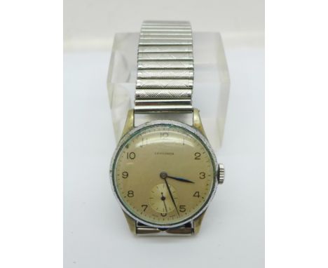 A Longines manual wind wristwatch 