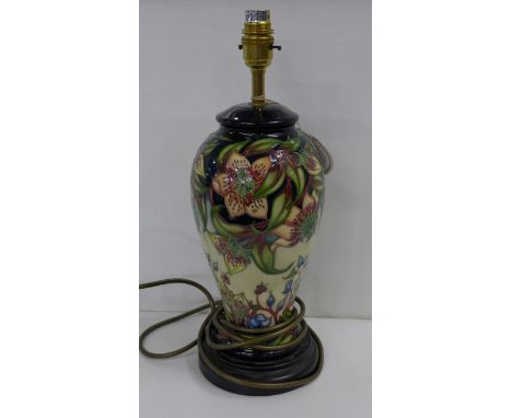 A Moorcroft table lamp 