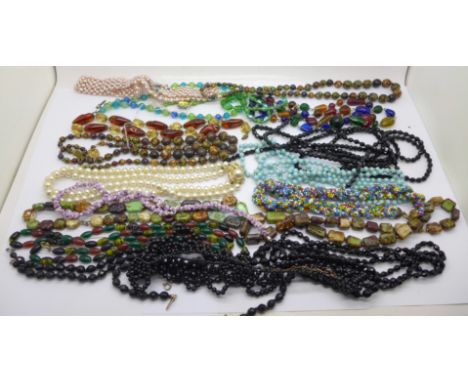 Vintage bead necklaces 