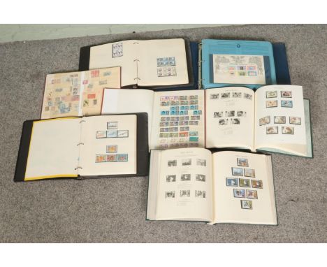 Seven folders of assorted stamps to include good collection of unused examples and complete collection of 60 world first day 
