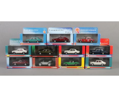 Eleven boxed Corgi Vanguards 1:43 scale diecast models to include Austin Princess, Vauxhall Victor, Triumph Stag, Hillman Ave