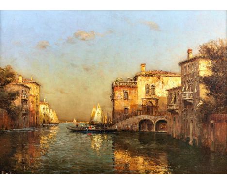 Marc Aldine (1870–1957) French Vue de Venise Signed, oil on canvas, 58cm by 79.5cm   Relined, cleaned and revarnished. Retain