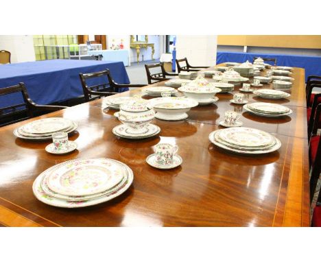 A COMPREHENSIVE COPELAND SPODE INDIAN TREE PATTERN DINNER SERVICE, various dates, comprising:- Fifteen 26cms Plates. Twenty O