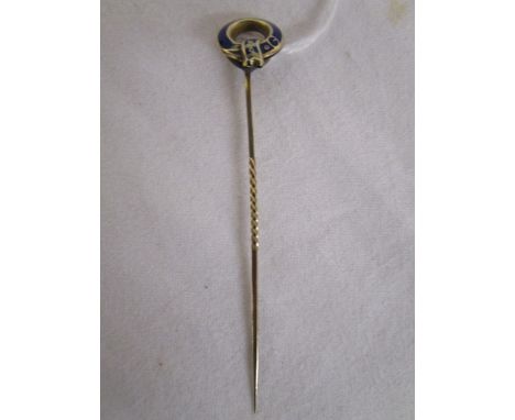 Victorian gold &amp; enamel stick pin