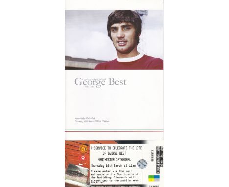 GEORGE BEST / MANCHESTER UTD      A collection of George Best memorabilia includes An "Invited Guest" ticket to Manchester Ca