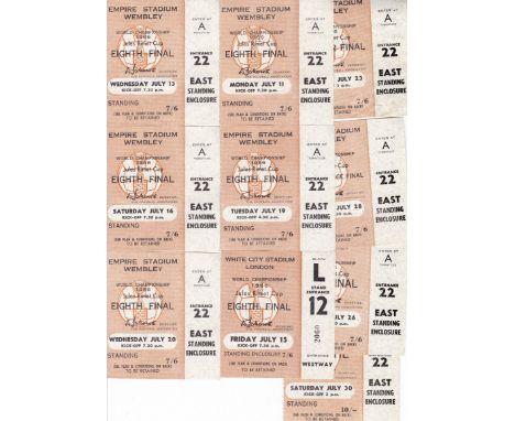 WORLD CUP 1966 - TICKETS       Ten World Cup tickets in ticket holder of all the London matches, 9 at Wembley and one at Whit