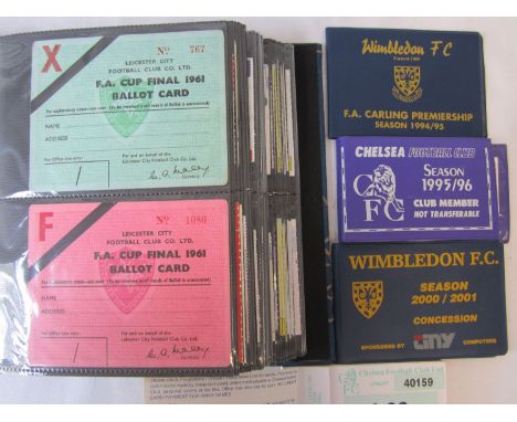 MATCH TICKETS    Collection of 145 football match tickets 1960's - 2000's. Includes 15 x Big Match, 60's Tottenham, 70's West