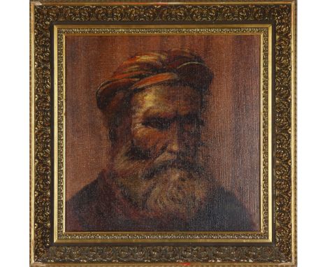 W. J. Monroe, (20th Century), Portrait of a bearded man, signed, and dated "6.1.70", oil on canvas laid on board, 43 x 43cm a