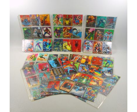 Collection of trade cards, including Sky Box Marvel Masterpieces, (90 approx.); Merlin Collections Power Rangers, (40 approx.
