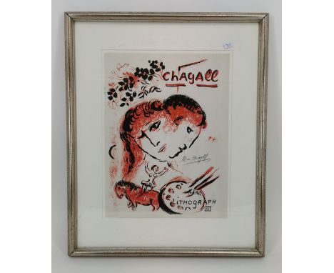 CHAGALL, MARC (Witebsk 1887-1985 St. Paul-de-Vence), Farblithographie / Künstlersteinzeichnung: "Lithograph III", rechts mit 