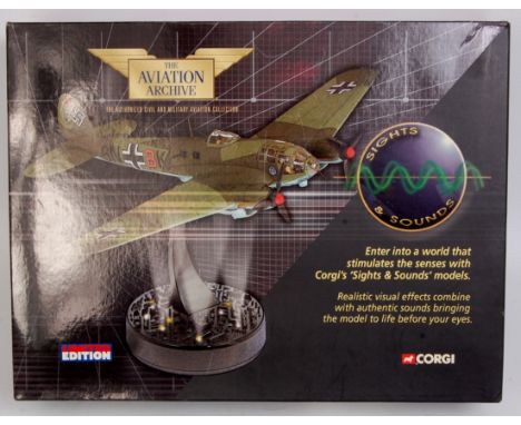 Corgi Aviation Archive 1/72nd Scale "Sights and Sound" AA33709 Heinkel He111H, in th original box, appears as issued with cer