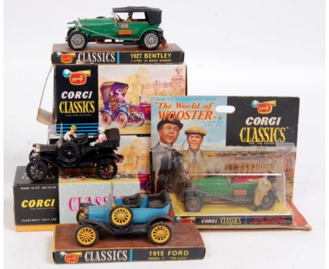 Collection of Boxed and Part Boxed Corgi Classics, to include No.901 1915 Ford in blue, with model leaflet, (VG-BG), No.900 1