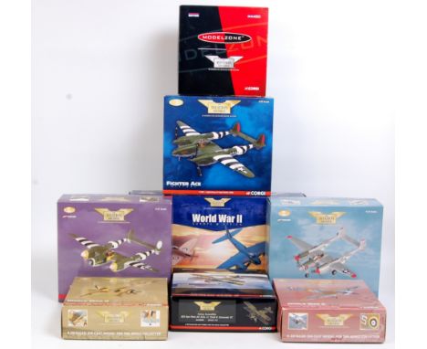 Corgi Aviation Archive 1/72nd scale boxed aircraft group, 8 boxed examples, mixed aircraft, reference numbers to include AA36