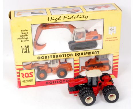 Ros Agritec Model 1/32nd scale Fiat Construction Boxed Set, comprising of Fiat-Hitachi crawler Exacavtor, Fiat-Hitachi FR130 