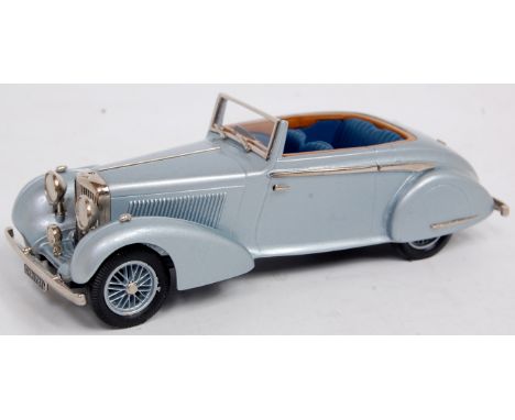 Lansdowne LDM81 1936 Bentley 4.5 Litre Concealed Drophead Coupe, light metallic steel blue with dark blue interior, loose exa