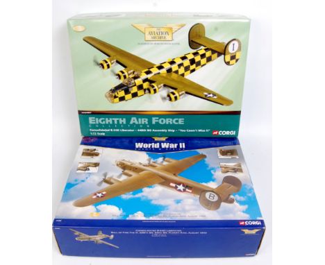 Corgi Aviation Archive 1/72nd Scale Boxed Aircraft Group, 2 Boxed Models to include AA34002 Consolidated B-24D Liberator No.2