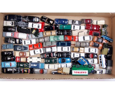 2 trays of mixed 1/72 and 1/76 scale loose diecast vehicles by Oxford Diecast, Base Toys and others, mixed examples to includ