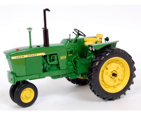 Danbury Mint 1/16th scale diecast metal replica of a John Deere 3010 Tractor, finished in John Deere Green and Yellow, loose 
