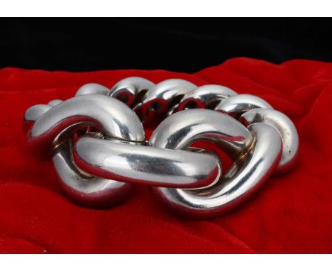 A Hermes Torsade (Twist) silver bracelet, dated with import marks 2008, 16.5 cm long, 208.2g