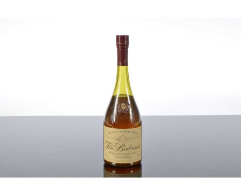 A bottle of The Balvenie Scotch Whisky, in Cognac style bottle and with box