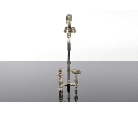 Two Dutch corkscrews and a wine bottle holder, one corkscrew in silver and issued by Koninklijke Begeer with box, leaflet and