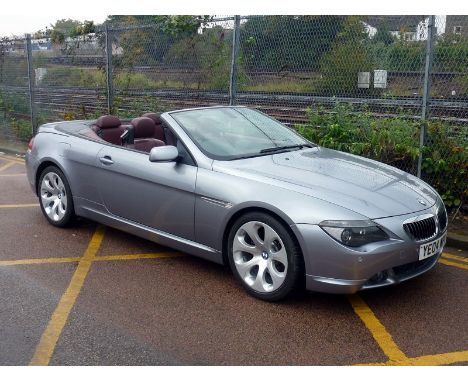 2004 BMW 645Ci Convertible- From the estate of the late Tara Palmer-Tomkinson- In her ownership from 2004 until 2017- 33,000 