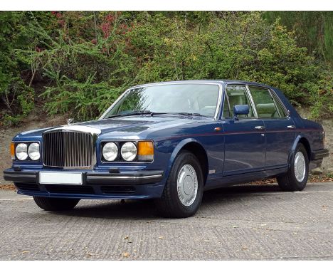 1990 Bentley Turbo R- Finished in Cobalt Blue and trimmed in Blue-piped Cream-coloured hide- Just 18,162 miles from new and 4