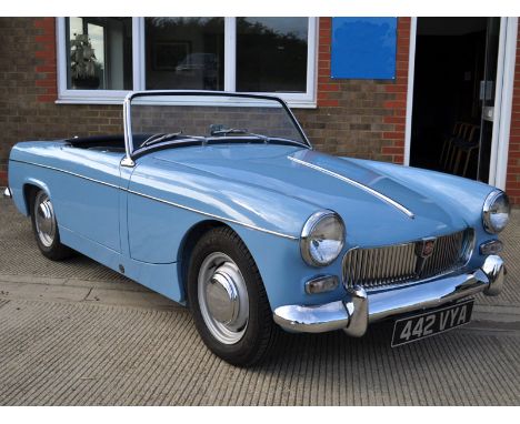 1963 MG Midget 1100- Finished in Iris Blue matched to a Blue interior and MOT'd into August 2018- 96,800 recorded miles and s