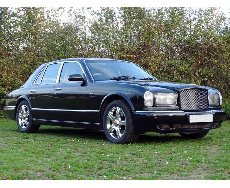 2001 Bentley Arnage Red Label- Finished in Gloss Black with Cream leather upholstery- Offered with original book pack with ha
