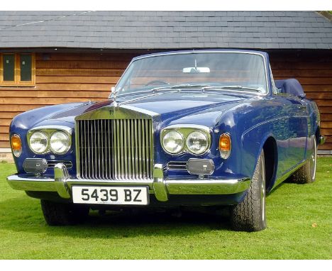 1971 Rolls-Royce Corniche Convertible- Formerly the property of the late Sir Bruce Forsyth CBE- Blue with Blue hide and Blue 