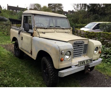 1974 Land Rover 88 Series III- Original truck cab, Cream with Black interior trim, 2.2 petrol- Galvanised chassis replaced in