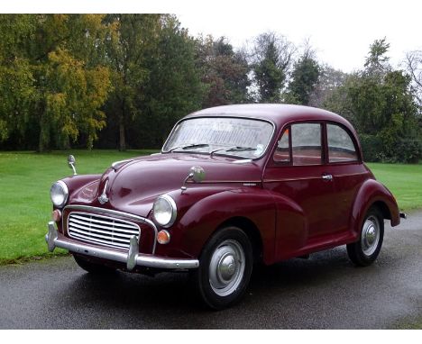 1970 Morris Minor 1000 Saloon- Part of the Old Hall collection since July 1977 and just one previous keeper shown on its V5C 