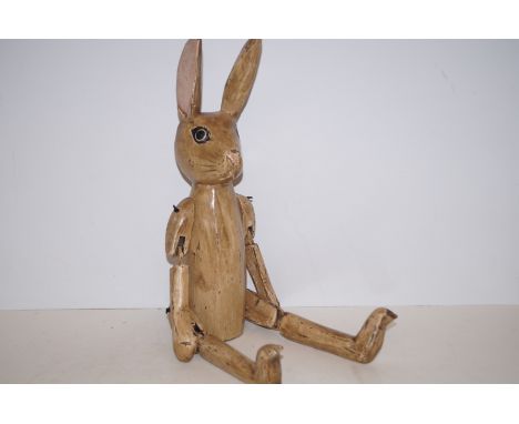 Wooden shelf rabbit 55cm long