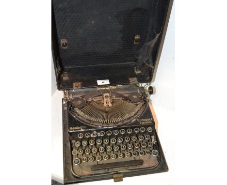 A Remington compact portable typewriter