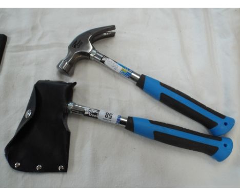 New claw hammer and a new axe 